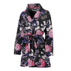 Hydrangea Pattern Print Design HD04 Women Bathrobe