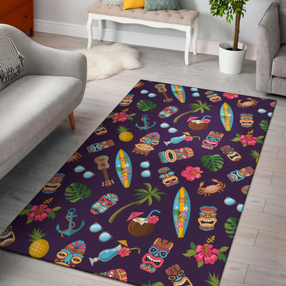 Hawaiian Themed Pattern Print Design H024 Area Rugs