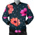 Anemone Pattern Print Design AM08 Men Bomber Jacket