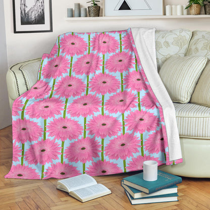 Gerberas Pattern Print Design GB01 Fleece Blanket