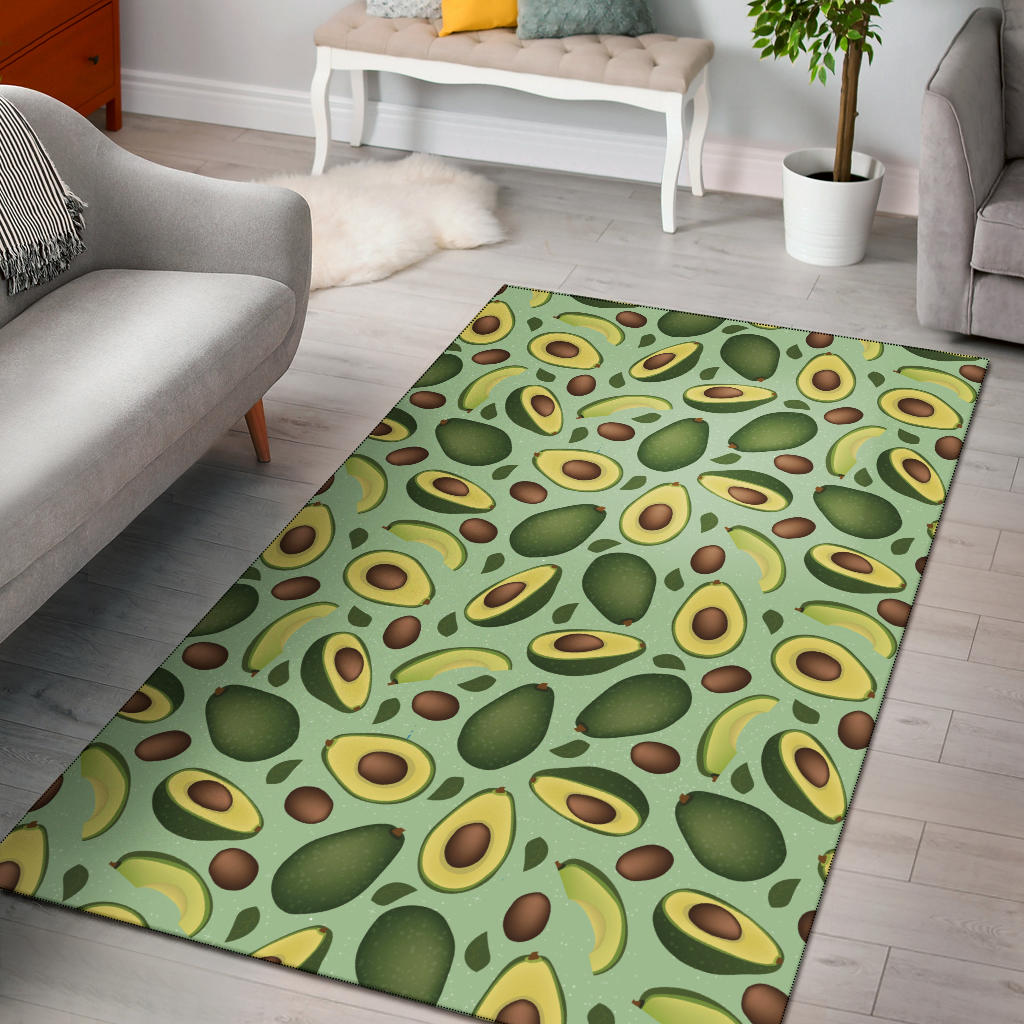 Avocado Pattern Print Design AC01 Area Rugs
