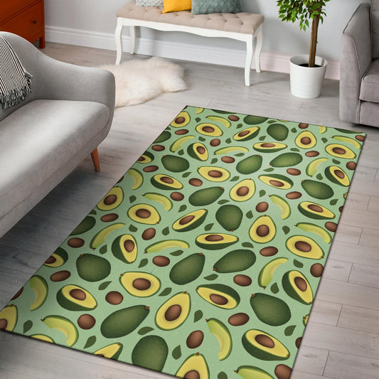 Avocado Pattern Print Design AC01 Area Rugs