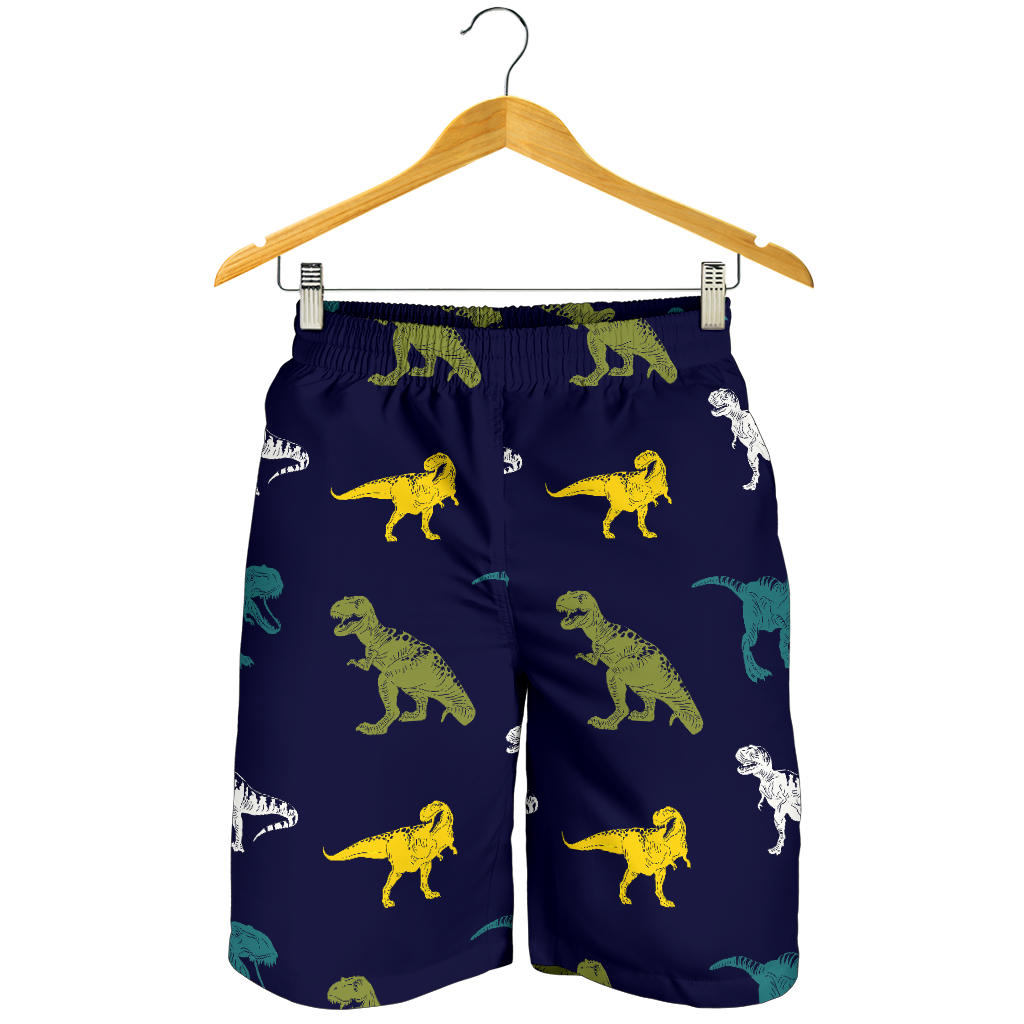 T Rex Pattern Print Design A07 Mens Shorts