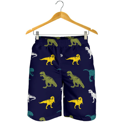 T Rex Pattern Print Design A07 Mens Shorts