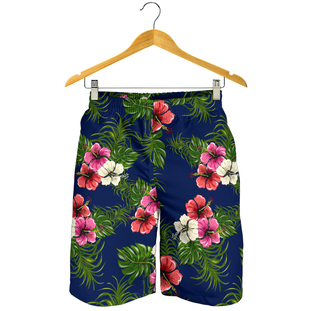 Hibiscus Pattern Print Design HB028 Mens Shorts