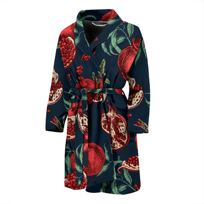 Pomegranate Pattern Print Design PG04 Men Bathrobe