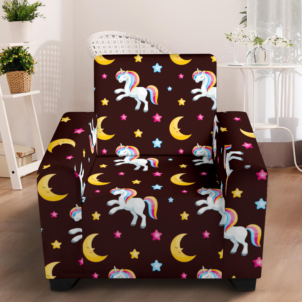 Unicorn Moon Star Armchair Slipcover