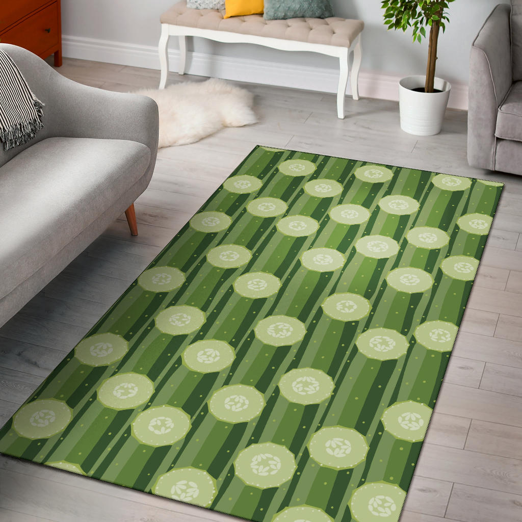 Cucumber Pattern Print Design CC03 Area Rugs