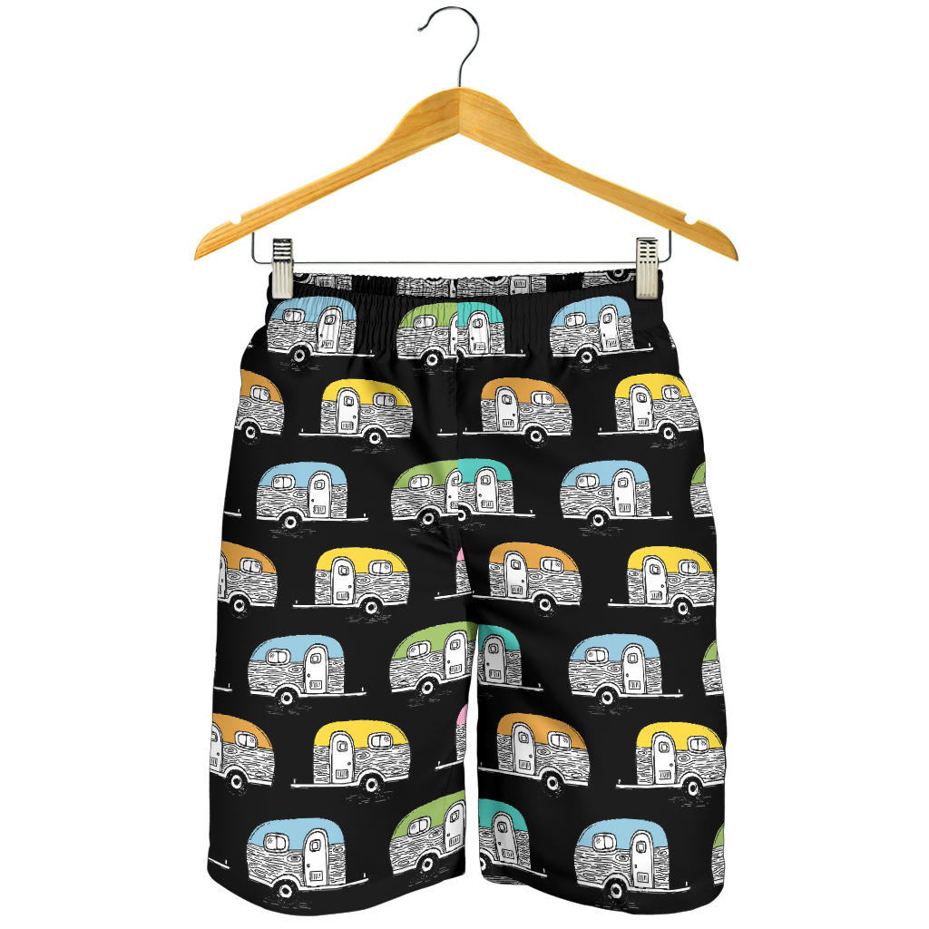Camper Pattern Camping Themed No 2 Print Mens Shorts