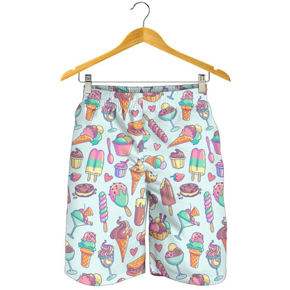 Ice Cream Pattern Print Design IC02 Mens Shorts
