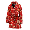 Grapefruit Pattern Print Design GF05 Women Bathrobe