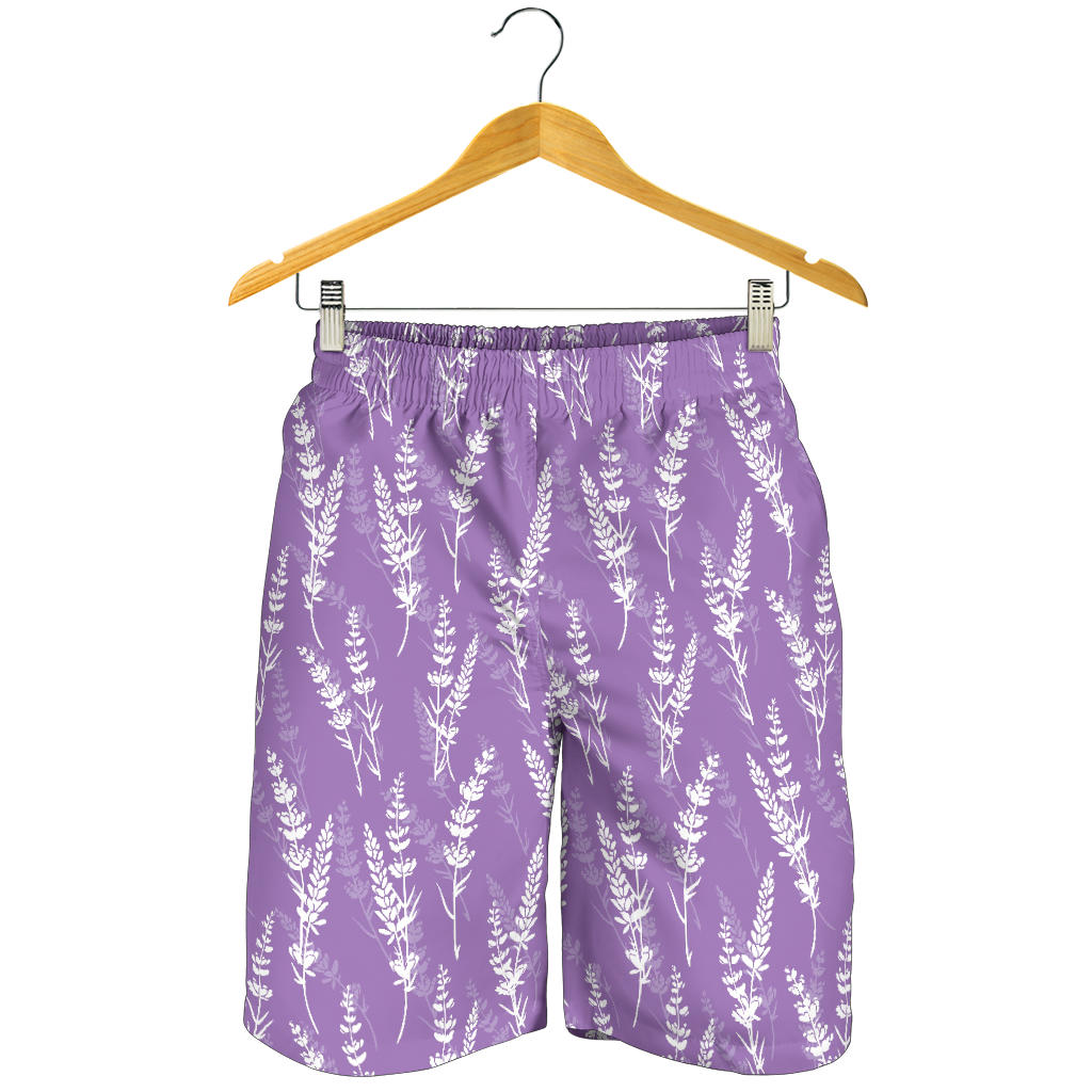 Lavender Pattern Print Design LV08 Mens Shorts