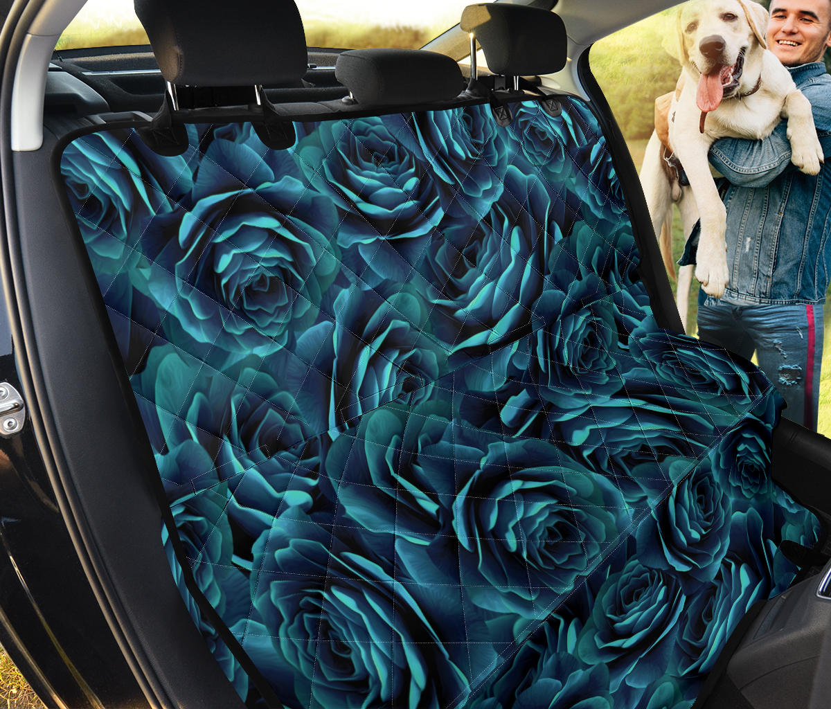 Camellia Pattern Print Design CM04 Rear Dog  Seat Cover