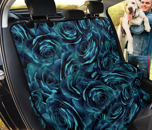 Camellia Pattern Print Design CM04 Rear Dog  Seat Cover