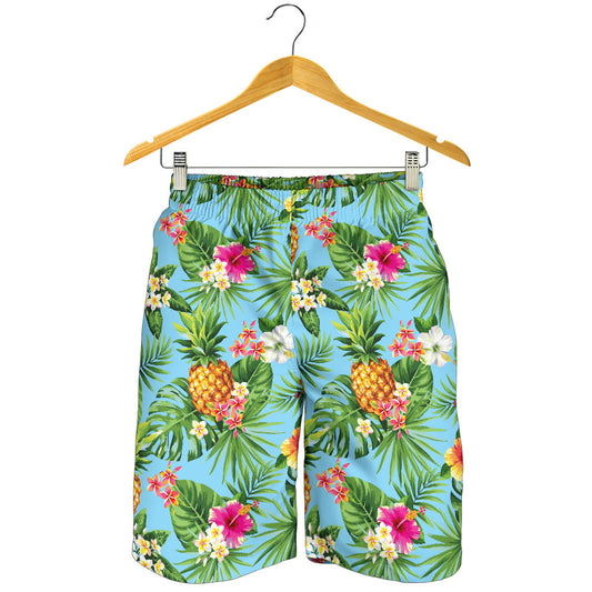 Pineapple Hawaiian flower Tropical  Mens Shorts