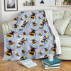 Bee Pattern Print Design BEE08 Fleece Blanket