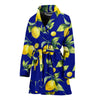 Lemon Pattern Print Design LM06 Women Bathrobe