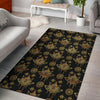 Lotus Boho Pattern Print Design LO03 Area Rugs