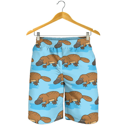 Platypus Pattern Print Design A02 Mens Shorts