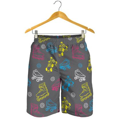 Roller skate Pattern Print Design A02 Mens Shorts