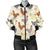 Chicken Pattern Print Design 05 Women's Bomber Jacket