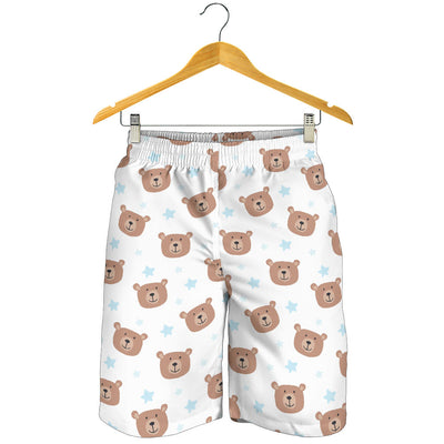 Bear Pattern Print Design BE02 Mens Shorts