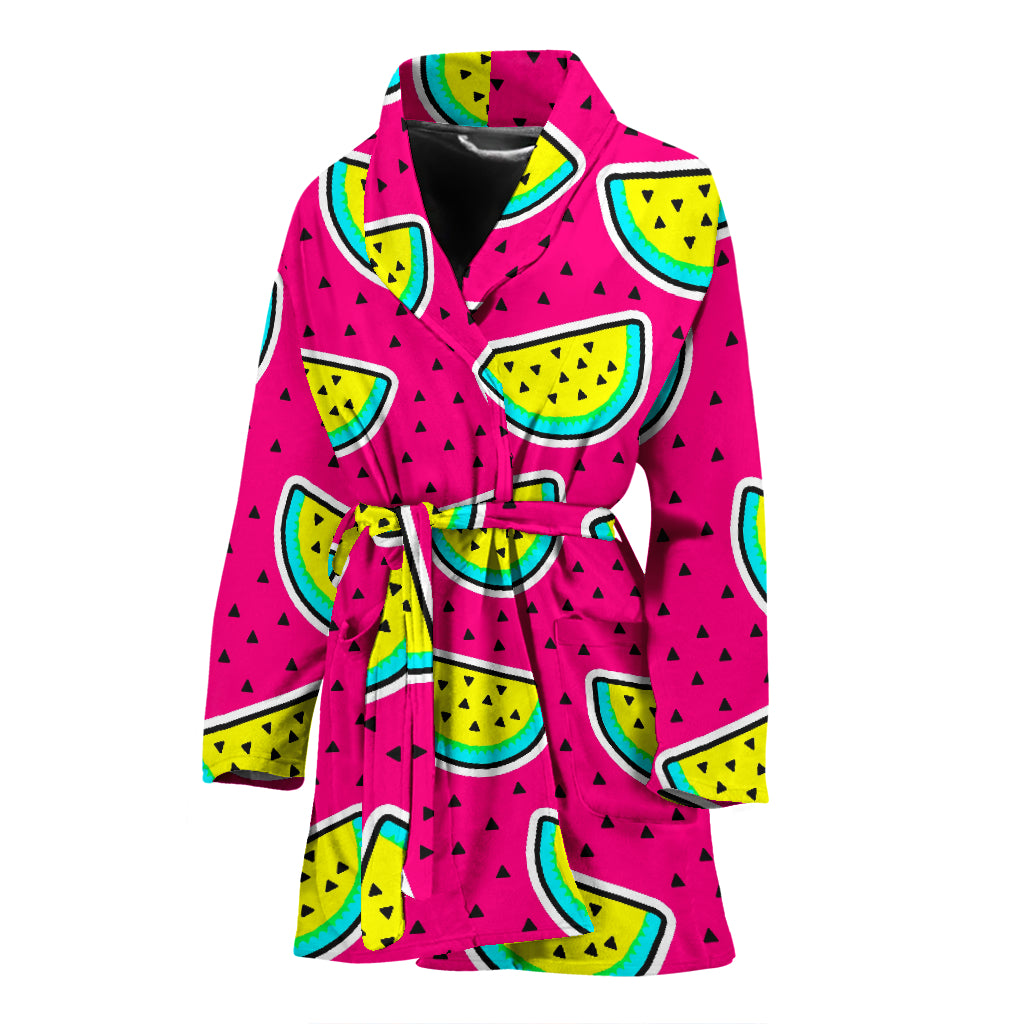 Watermelon Pattern Print Design WM04 Women Bathrobe