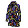 Grape Pattern Print Design GP05 Women Bathrobe