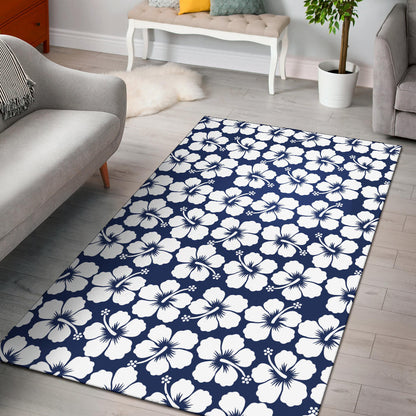 Hibiscus Pattern Print Design HB013 Area Rugs