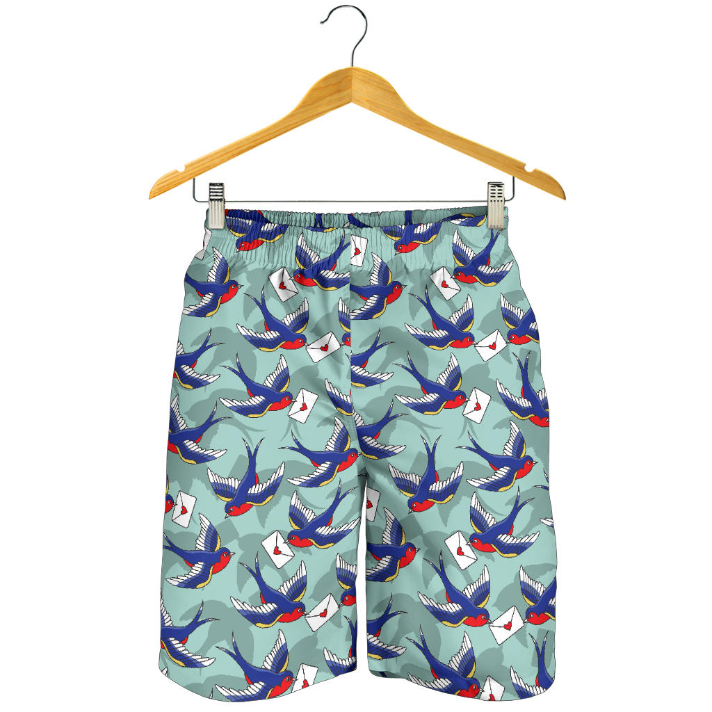 Swallow Bird Pattern Print Design 02 Mens Shorts