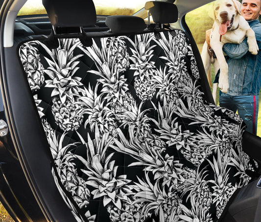 Pineapple Pattern Print Design PP08 Rear Dog  Seat Cover