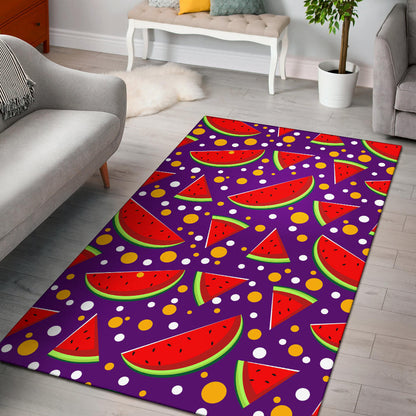 Watermelon Pattern Print Design WM010 Area Rugs
