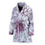 Water Lily Pattern Print Design WL01 Women Bathrobe