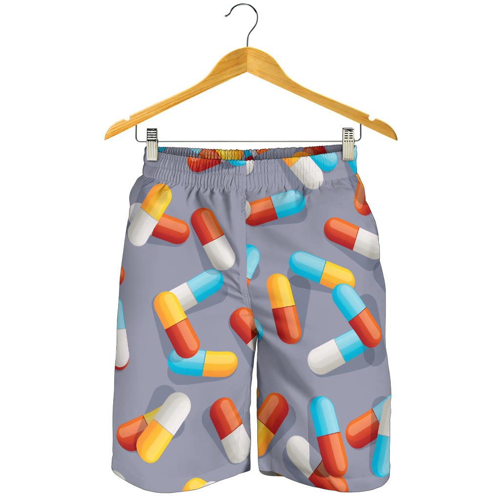 Pill Pattern Print Design A01 Mens Shorts