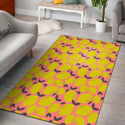 Lemon Pattern Print Design LM03 Area Rugs