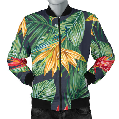 Bird Of Paradise Pattern Print Design BOP09 Men Bomber Jacket