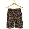 Dream catcher embroidered style Mens Shorts