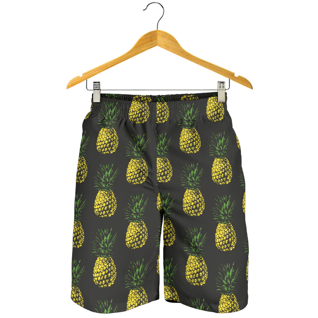 Gold Pineapple Mens Shorts