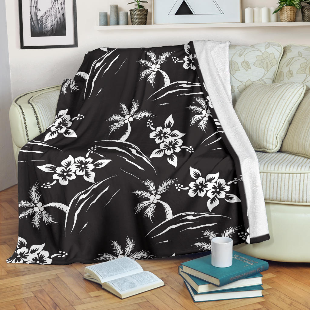 Palm Tree Pattern Print Design PT02 Fleece Blanket