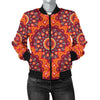 Bohemian Pattern Print Design 04 Women's Bomber Jacket