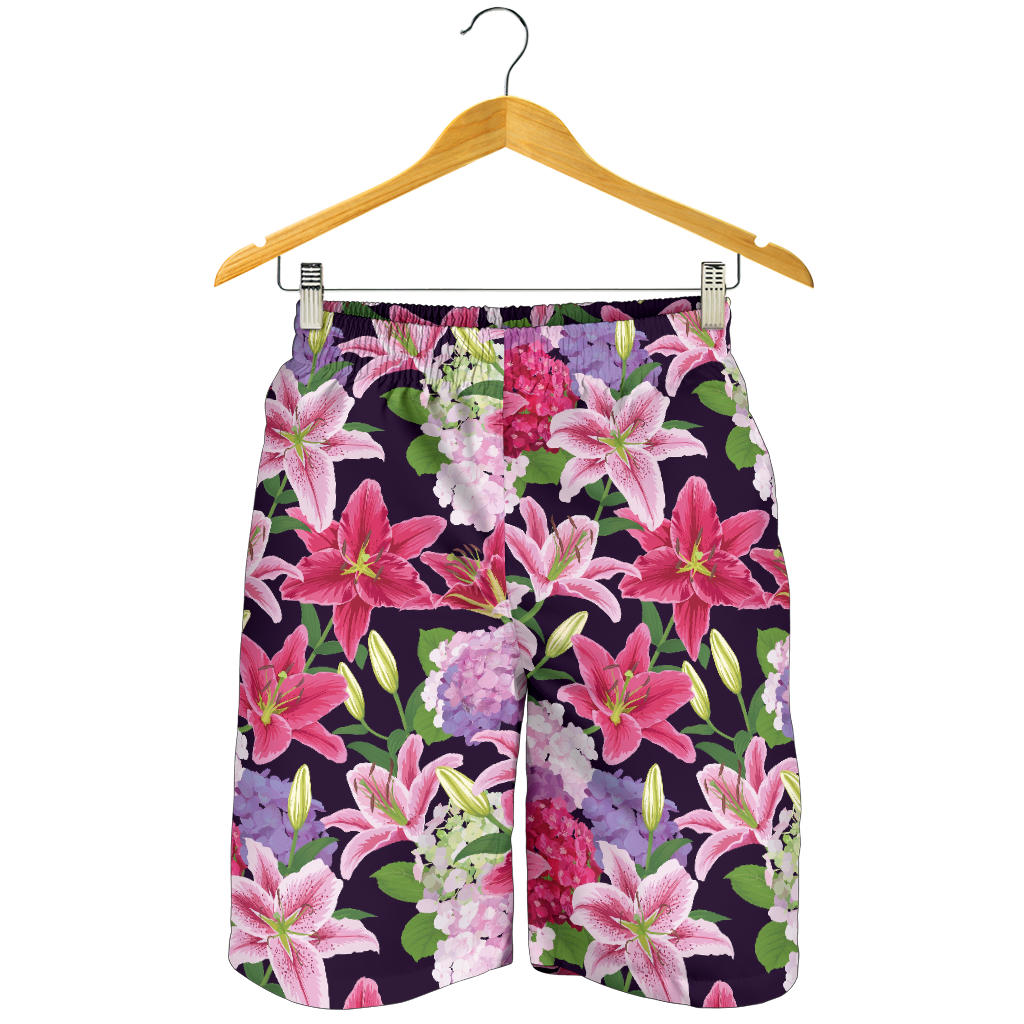 Lily Pattern Print Design LY017 Mens Shorts
