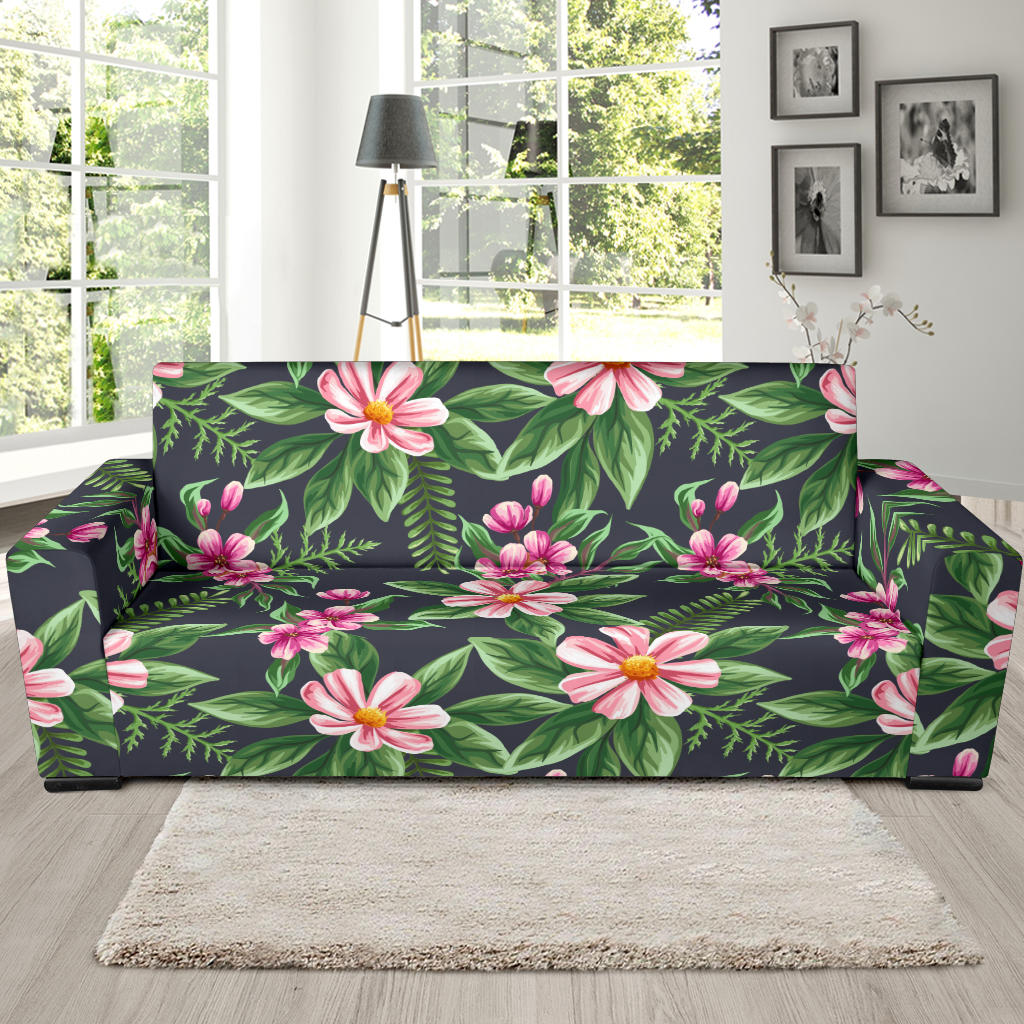 Summer Floral Pattern Print Design SF010 Sofa Slipcover