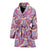 Donut Pattern Print Design DN015 Women Bathrobe