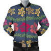 Hawaiian Themed Pattern Print Design H018 Men Bomber Jacket