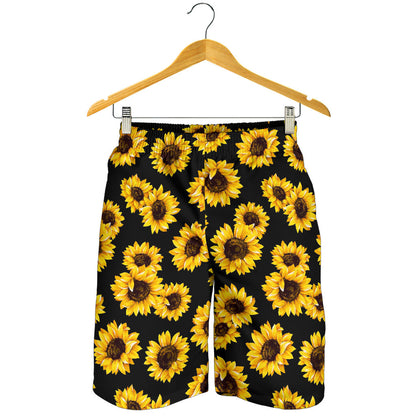 Sunflower Pattern Print Design SF05 Mens Shorts