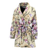 Tulip Pattern Print Design TP04 Women Bathrobe