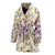 Tulip Pattern Print Design TP04 Women Bathrobe