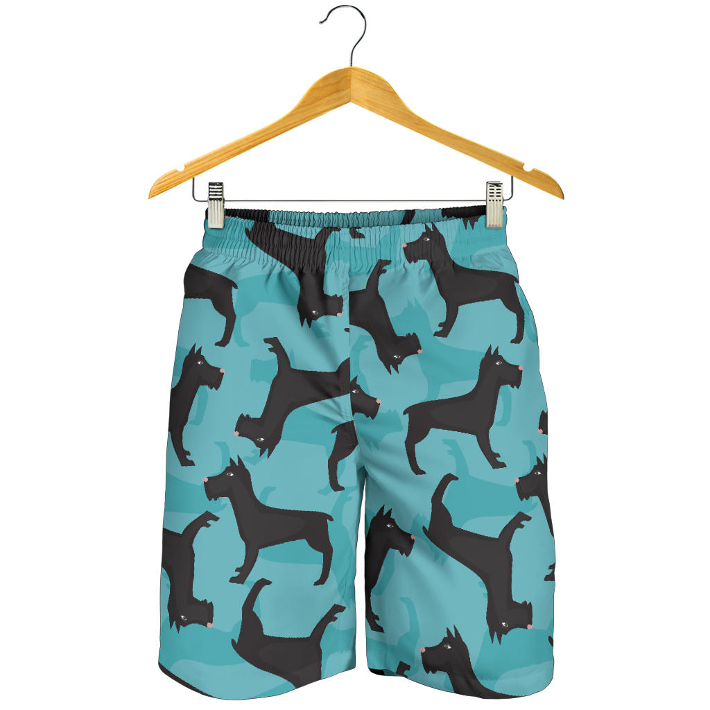 Schnauzers Pattern Print Design A01 Mens Shorts