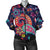 Paisley Boho Pattern Print Design A06 Women's Bomber Jacket