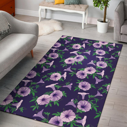 Morning Glory Pattern Print Design MG01 Area Rugs
